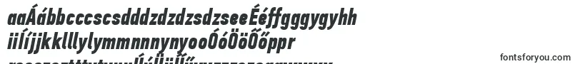 Шрифт PfdintextcompproBolditalic – венгерские шрифты