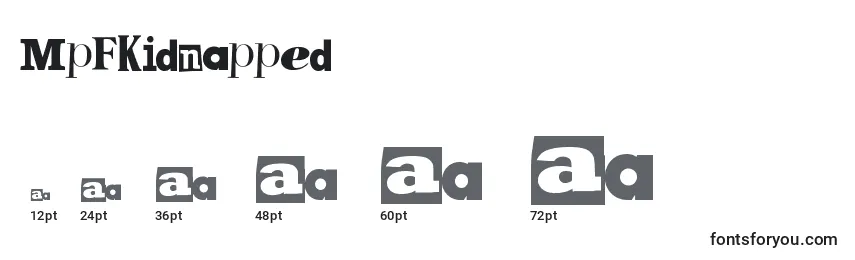MpfKidnapped Font Sizes