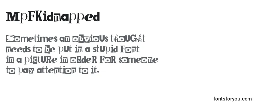 MpfKidnapped Font