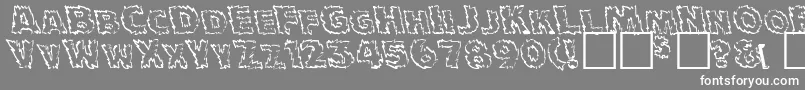 JulyFourthNormal Font – White Fonts on Gray Background