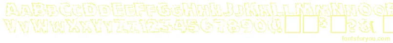 Шрифт JulyFourthNormal – жёлтые шрифты