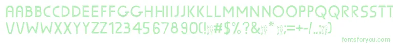 Шрифт SunscreenPentaline – зелёные шрифты