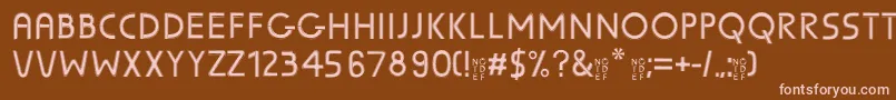 SunscreenPentaline Font – Pink Fonts on Brown Background