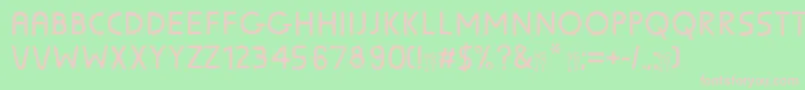 SunscreenPentaline Font – Pink Fonts on Green Background