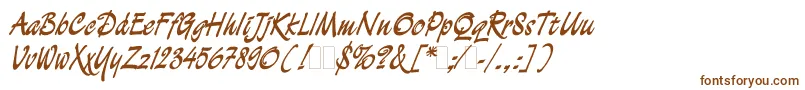 Demianc-Schriftart – Braune Schriften