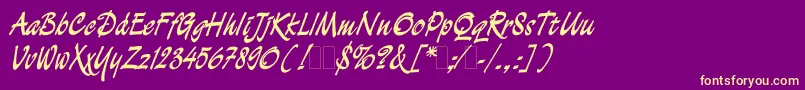 Lisätietoja Demianc-fontista Demianc-fontti – keltaiset fontit violetilla taustalla