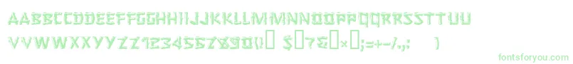 LoggerCyr-Schriftart – Grüne Schriften
