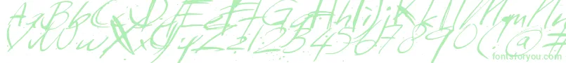 Sundaymonday Font – Green Fonts on White Background