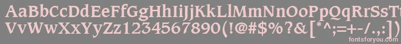 Шрифт CaxtonLtBold – розовые шрифты на сером фоне