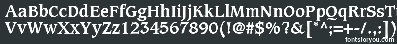 Шрифт CaxtonLtBold – белые шрифты на чёрном фоне