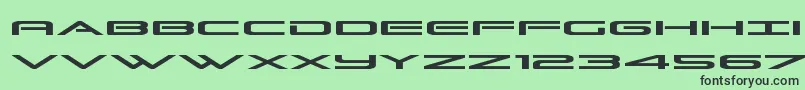 Grandsportexpand Font – Black Fonts on Green Background