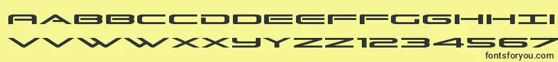 Grandsportexpand Font – Black Fonts on Yellow Background