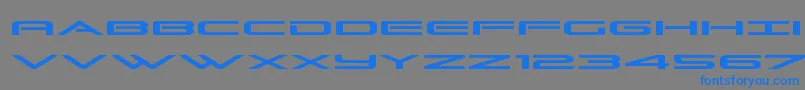 Grandsportexpand Font – Blue Fonts on Gray Background