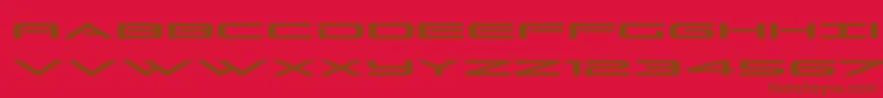 Grandsportexpand Font – Brown Fonts on Red Background