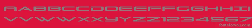 Grandsportexpand Font – Gray Fonts on Red Background