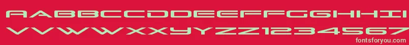 Grandsportexpand Font – Green Fonts on Red Background