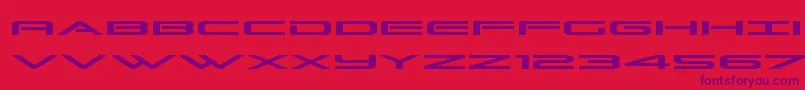 Grandsportexpand Font – Purple Fonts on Red Background