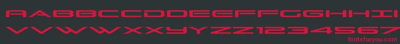 Grandsportexpand Font – Red Fonts on Black Background