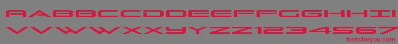 Grandsportexpand Font – Red Fonts on Gray Background