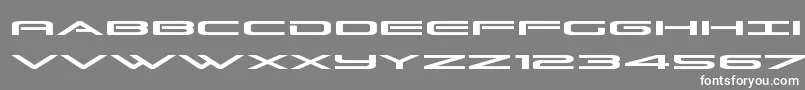 Grandsportexpand Font – White Fonts on Gray Background