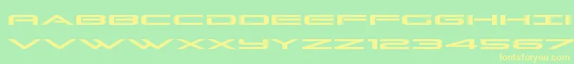 Grandsportexpand Font – Yellow Fonts on Green Background