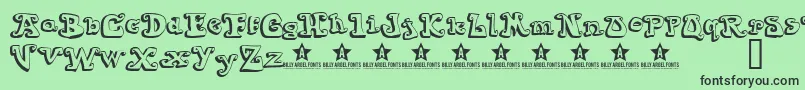 Goiabada Font – Black Fonts on Green Background