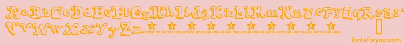 Goiabada Font – Orange Fonts on Pink Background