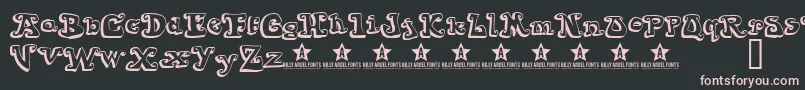 Goiabada Font – Pink Fonts on Black Background
