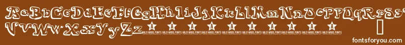 Goiabada Font – White Fonts on Brown Background
