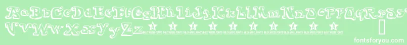 Goiabada Font – White Fonts on Green Background