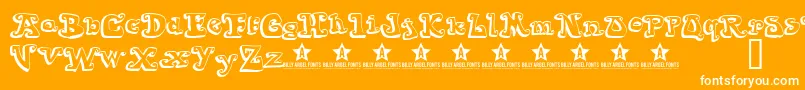 Goiabada Font – White Fonts on Orange Background