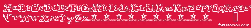 Goiabada Font – White Fonts on Red Background