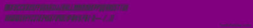 Viceroyacadital Font – Black Fonts on Purple Background