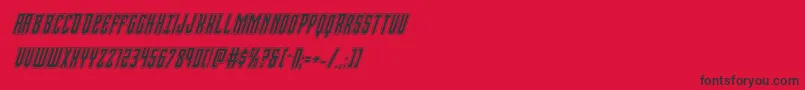 Viceroyacadital Font – Black Fonts on Red Background