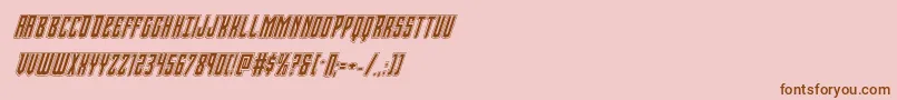 Viceroyacadital Font – Brown Fonts on Pink Background