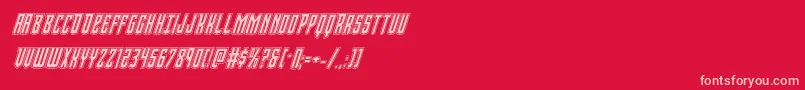 Viceroyacadital Font – Pink Fonts on Red Background
