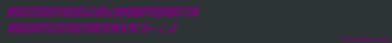 Viceroyacadital Font – Purple Fonts on Black Background