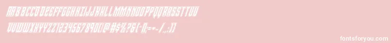 Viceroyacadital-Schriftart – Weiße Schriften auf rosa Hintergrund