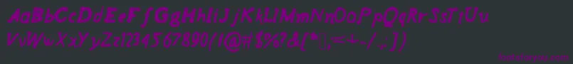 Regi Font – Purple Fonts on Black Background