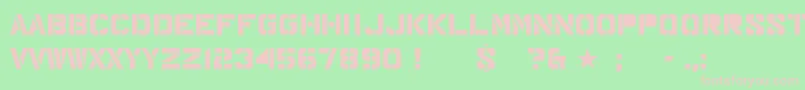 MajorSnafu Font – Pink Fonts on Green Background