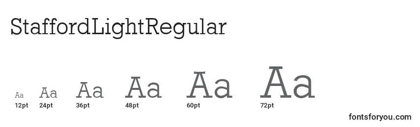 StaffordLightRegular Font Sizes