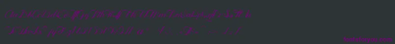 OphРІliaScript Font – Purple Fonts on Black Background