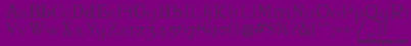 MaryJaneOlyff-fontti – mustat fontit violetilla taustalla