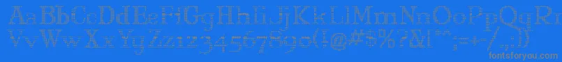 Шрифт MaryJaneOlyff – серые шрифты на синем фоне