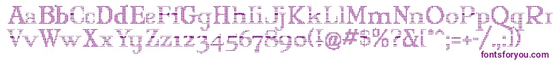 Шрифт MaryJaneOlyff – фиолетовые шрифты на белом фоне