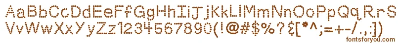 Kbskittled Font – Brown Fonts on White Background