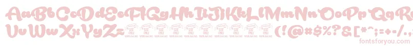 RakoonPersonaluse Font – Pink Fonts on White Background