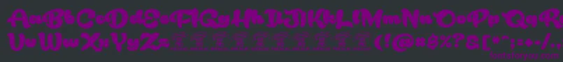 RakoonPersonaluse Font – Purple Fonts on Black Background