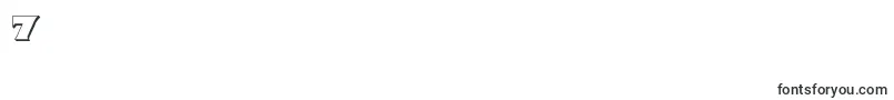 Шрифт Indigodemon3D – шрифты цифры 7