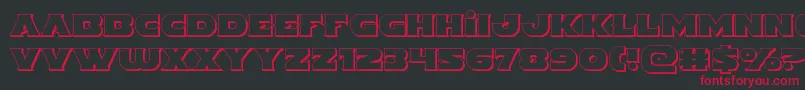 Indigodemon3D Font – Red Fonts on Black Background